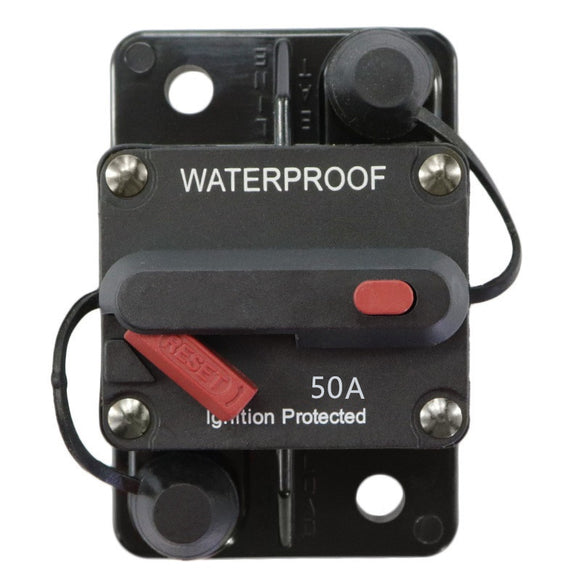 50 Amp Circuit Breaker for Audio System Fuse 12V-48VDC Waterproof STETION
